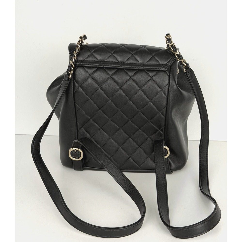 Chanel Large Duma Backpack in Black Quilted Lambskin Leather NFC D7 - Picture 3 of 16